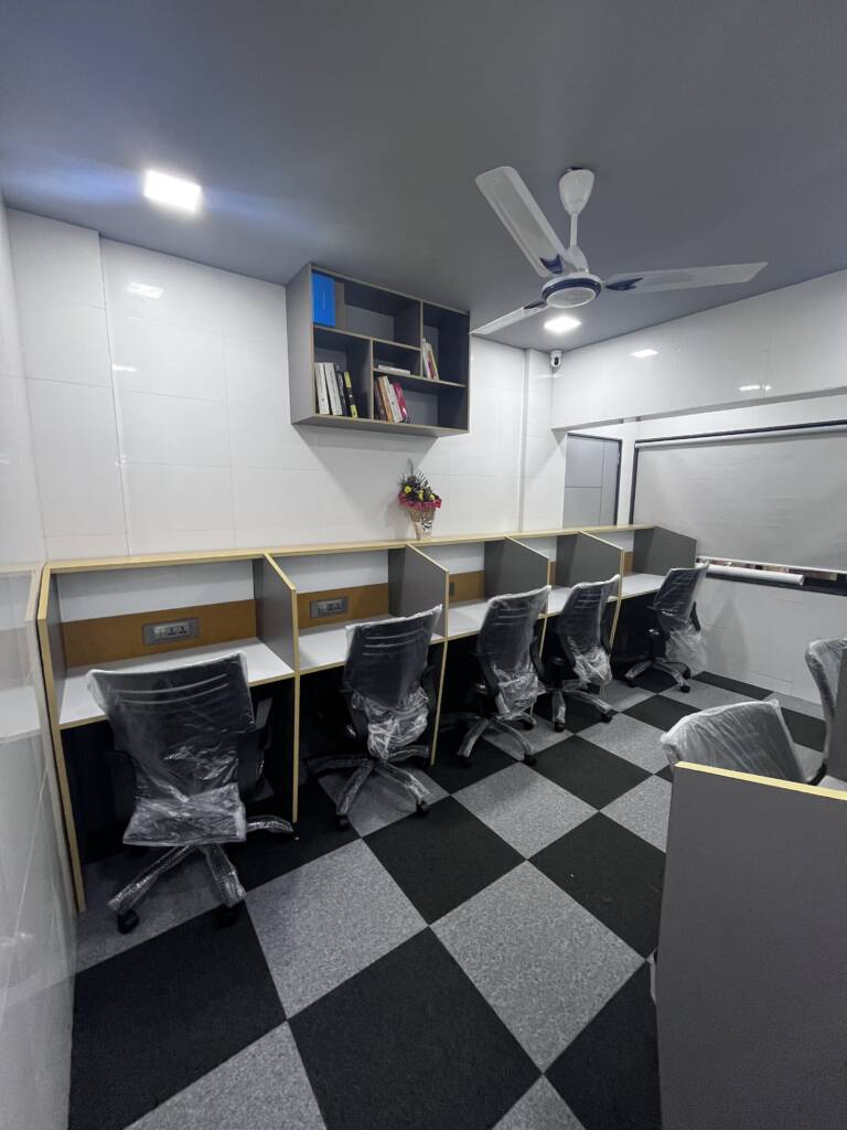 Cubicals designed by Modera Interiors for Qube Co-Works